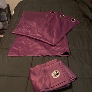 Panel -#2 - Purple Mainstays blackout curtain panel 40x84 (2 panels available)